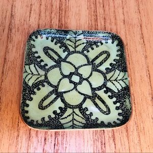 Anthropologie Green Miniature Tray